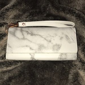 Marble&Rose Gold Wristlet